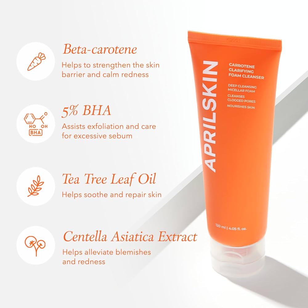 Real Carrotene Acne Foam Cleanser