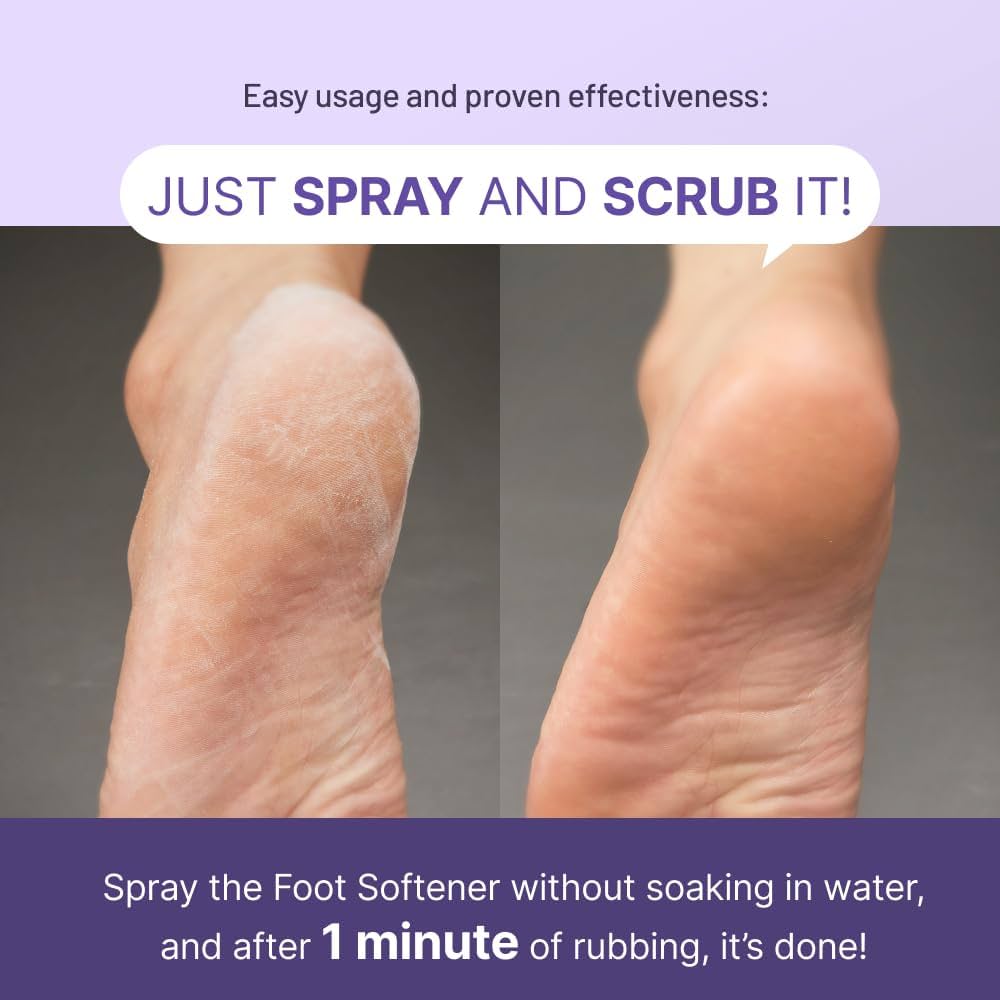 Callus Remover Kit for Feet: Foot File & Peeling Foot Spray