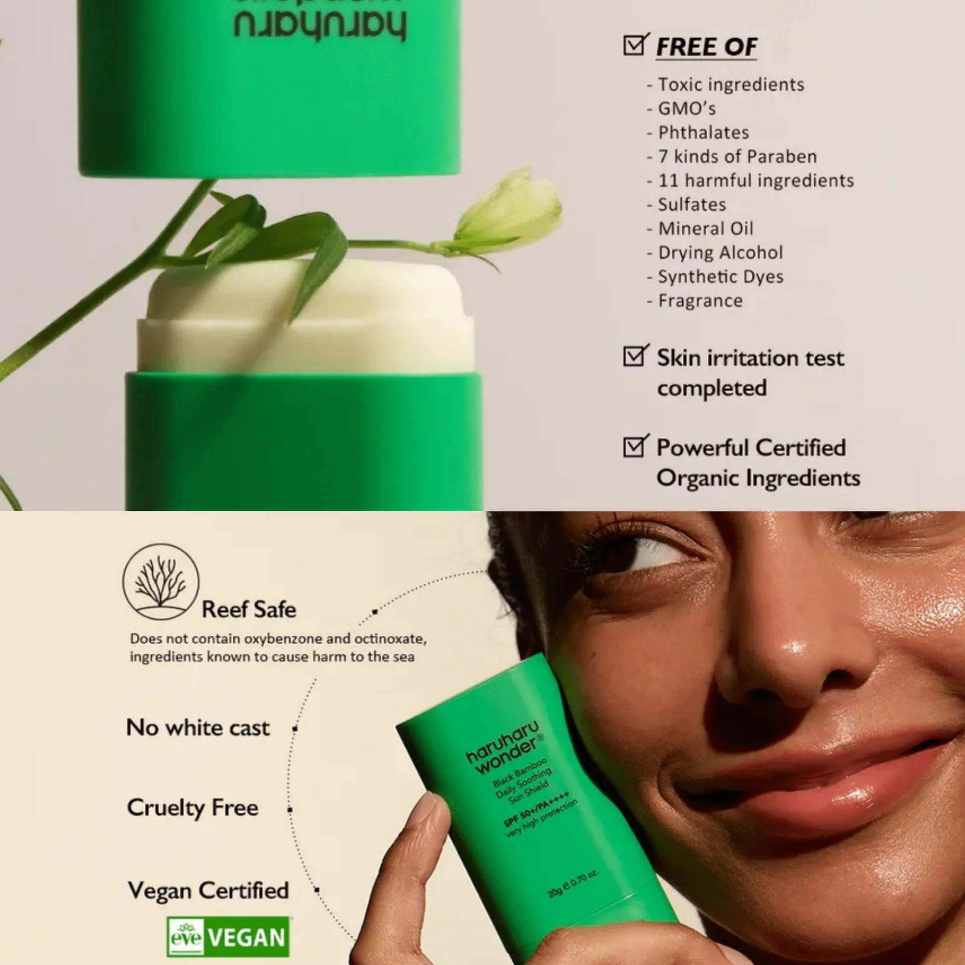 Black Bamboo Daily Soothing Sun Shield