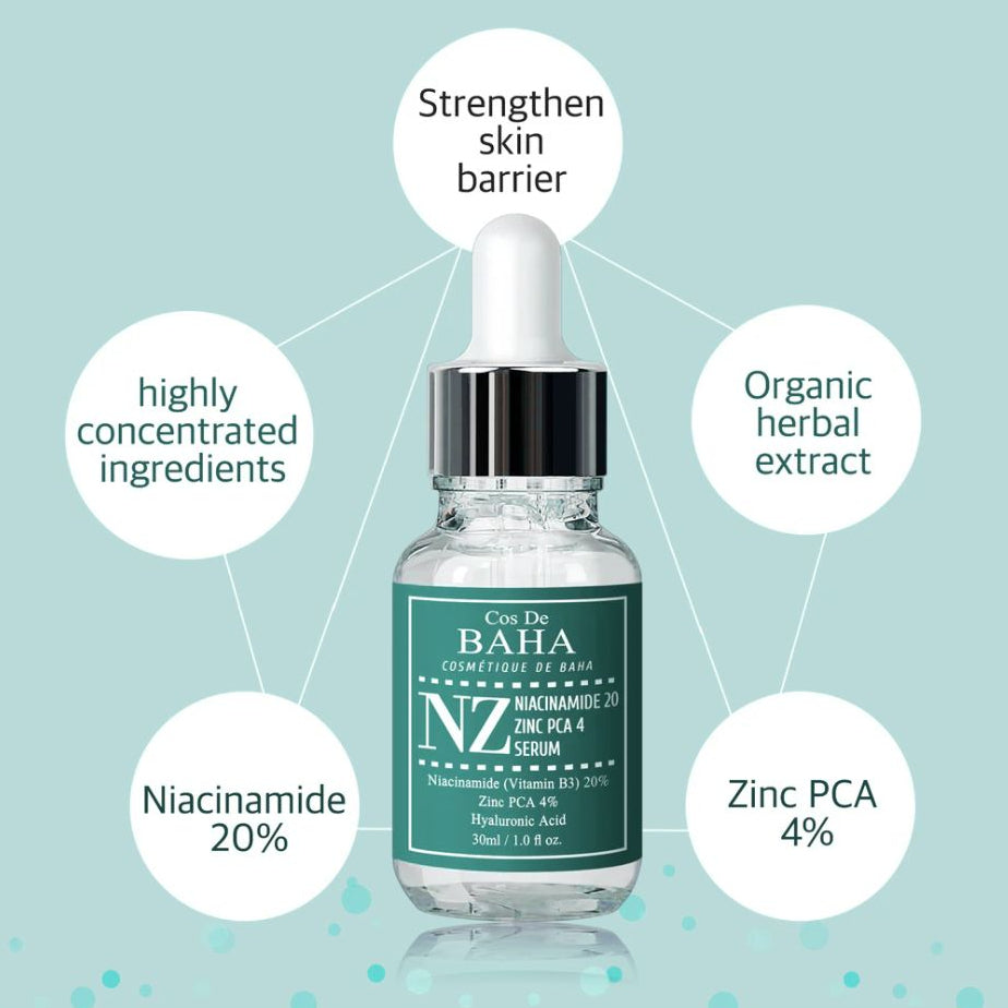 NZ Niacinamide 20 Zinc PCA 4 Serum