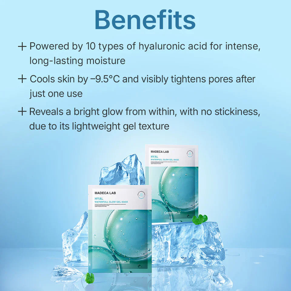 Madeca Lab Glow Gel Mask Set Hyal Waterfull