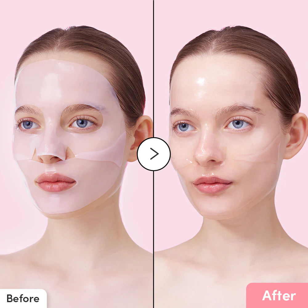 Masque hydrogel raffermissant pour les pores au collagène