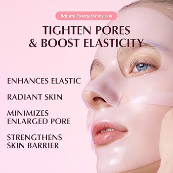 Masque hydrogel raffermissant pour les pores au collagène