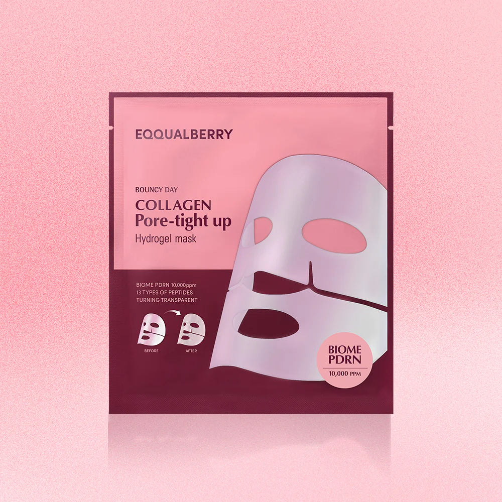Masque hydrogel raffermissant pour les pores au collagène