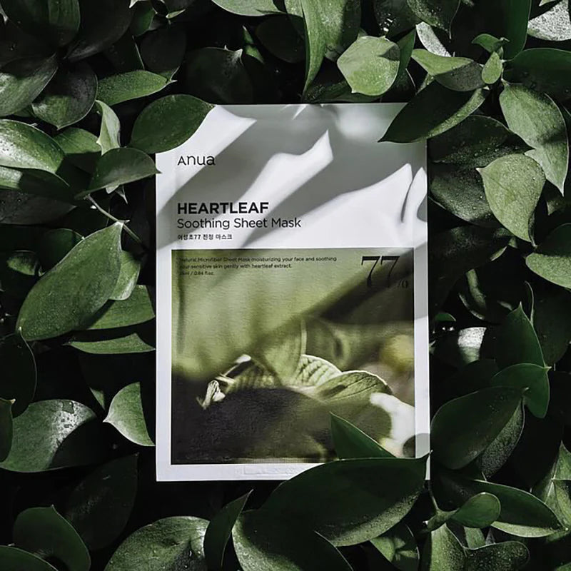 Masques en tissu apaisants Heartleaf 77 %