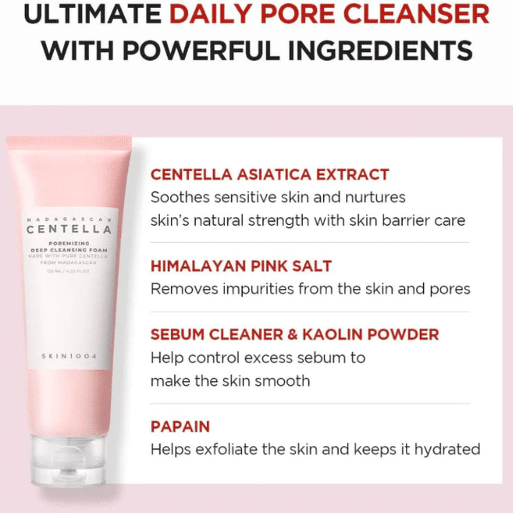 Madagascar Centella Poremizing Deep Cleansing Foam