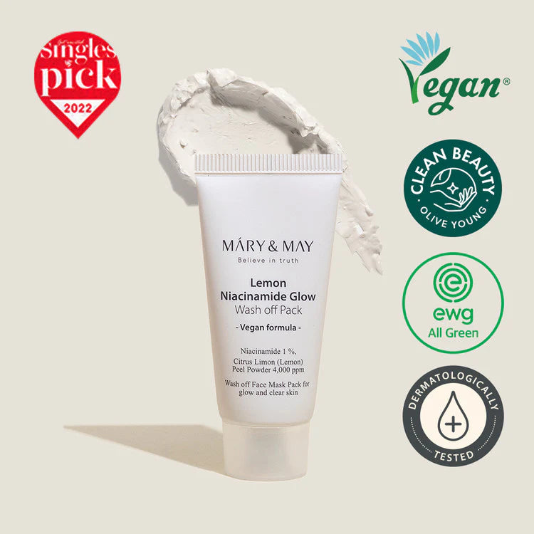 Lemon Niacinamide Glow Wash Off Mask Pack
