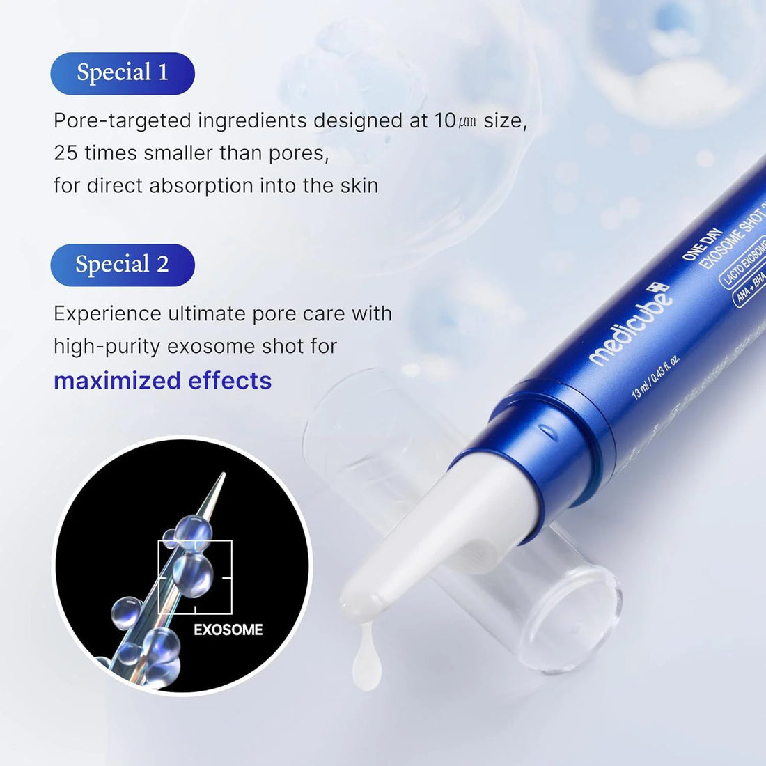 One Day Exosome Shot Pore Ampoule 25000