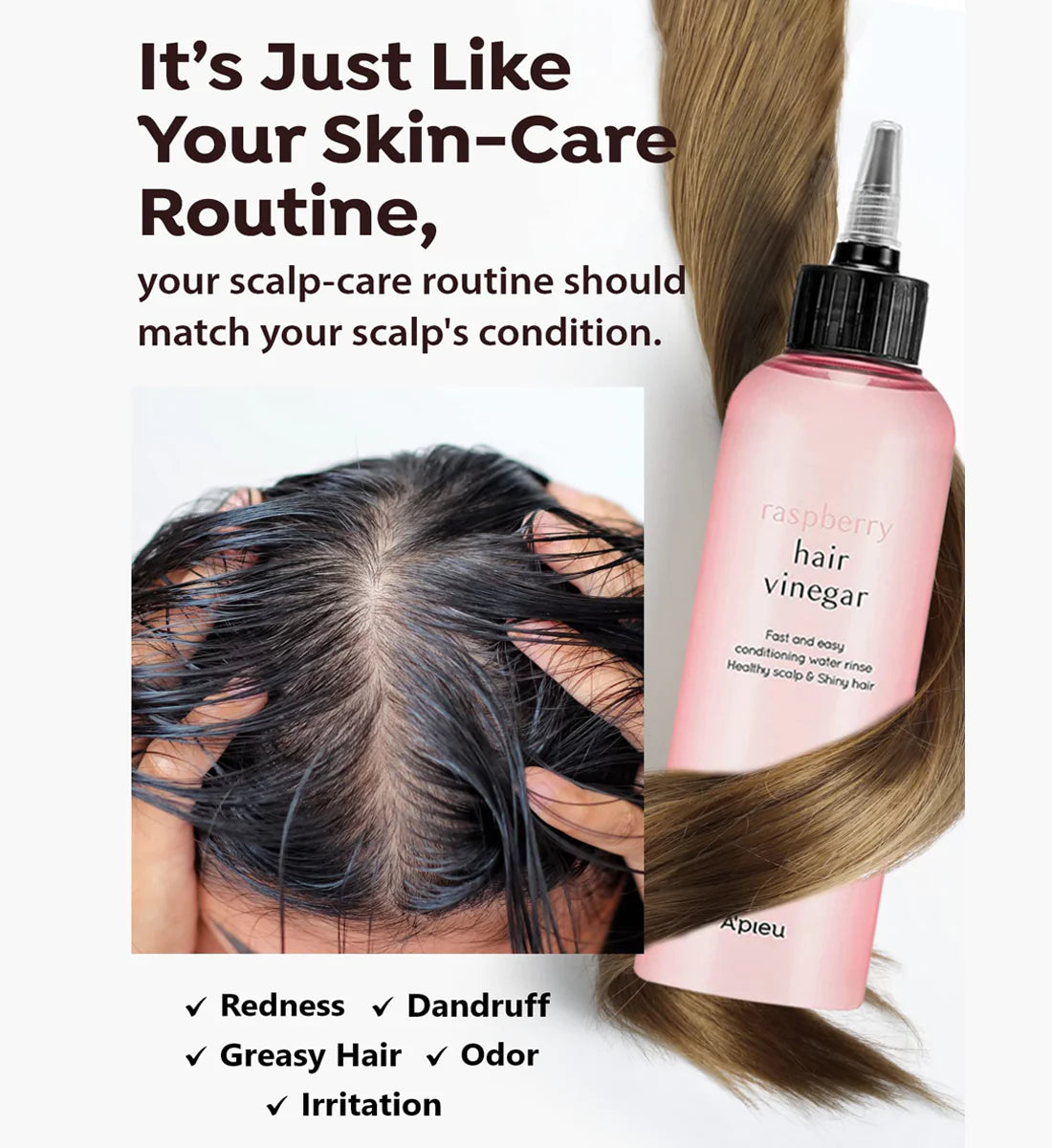 Raspberry Vinegar Hair Shampoo