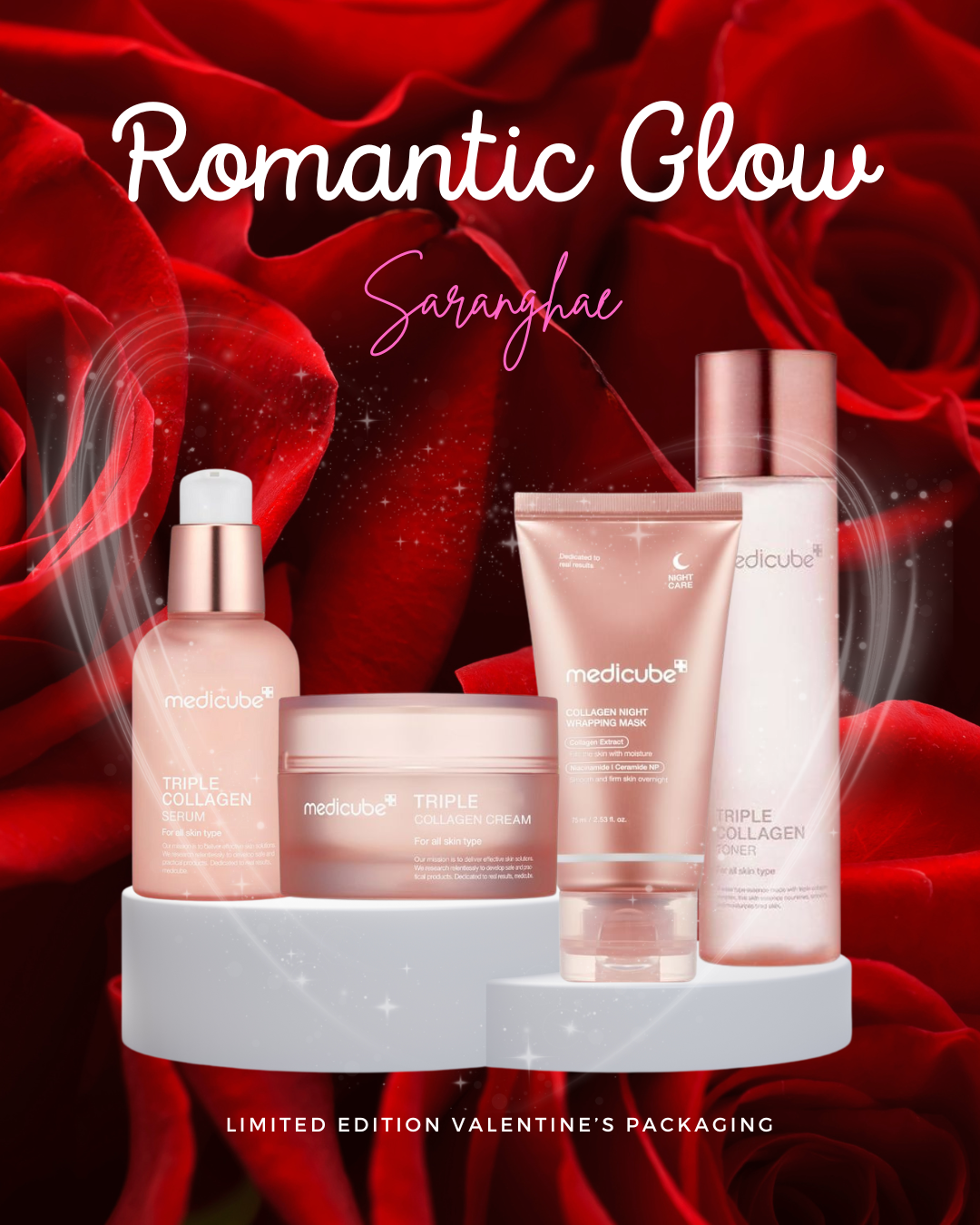 Romantic Glow – Limited Valentine’s Collagen Skincare Set