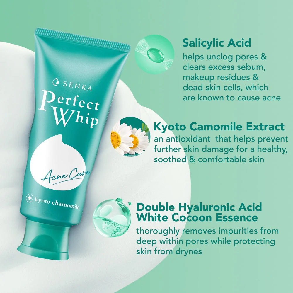 Senka Perfect Whip Acne Care Beauty Face Foam