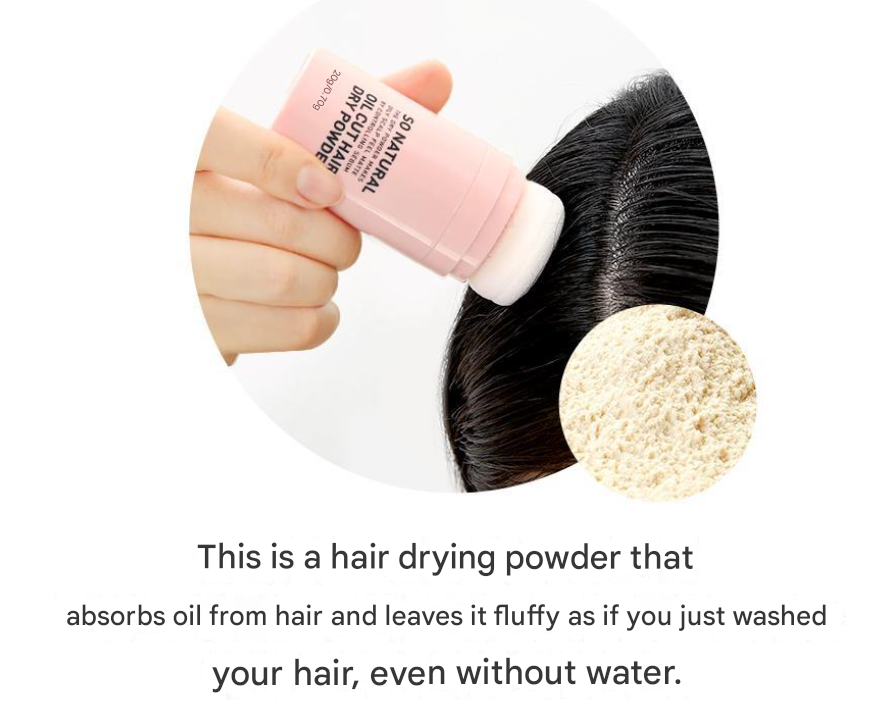 Oil Cut Hair Dry Powder