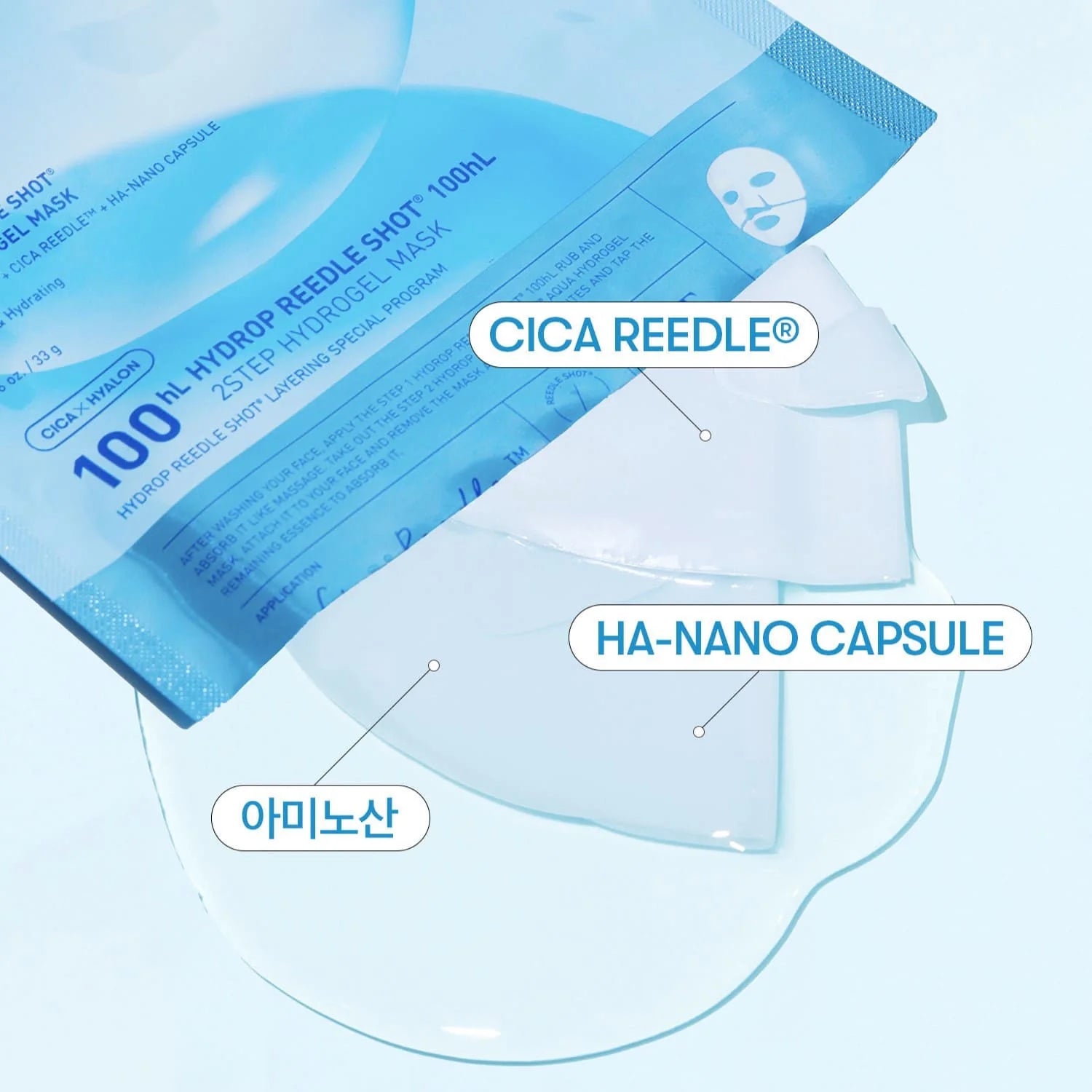 Hydro Reedle Shot 100hL 2-Step Hydrogel Mask