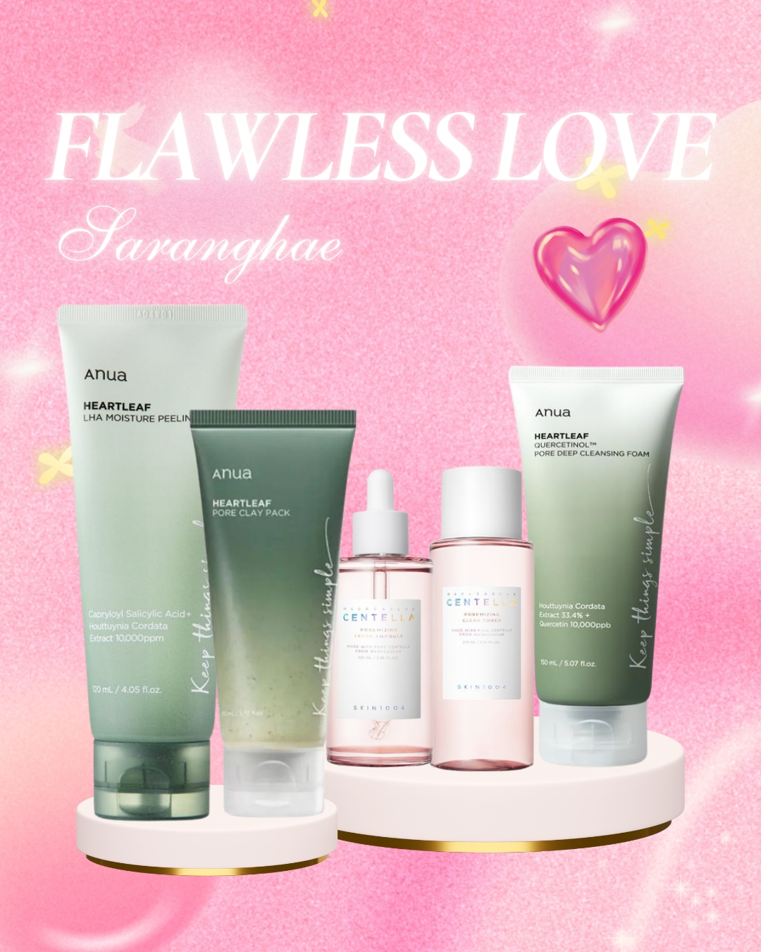 Flawless Love 5-Step Pore & Glow Set ✨