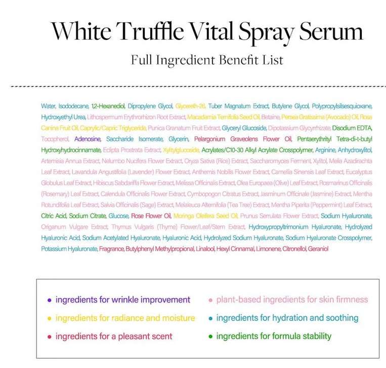 White Truffle Vital Spray Serum