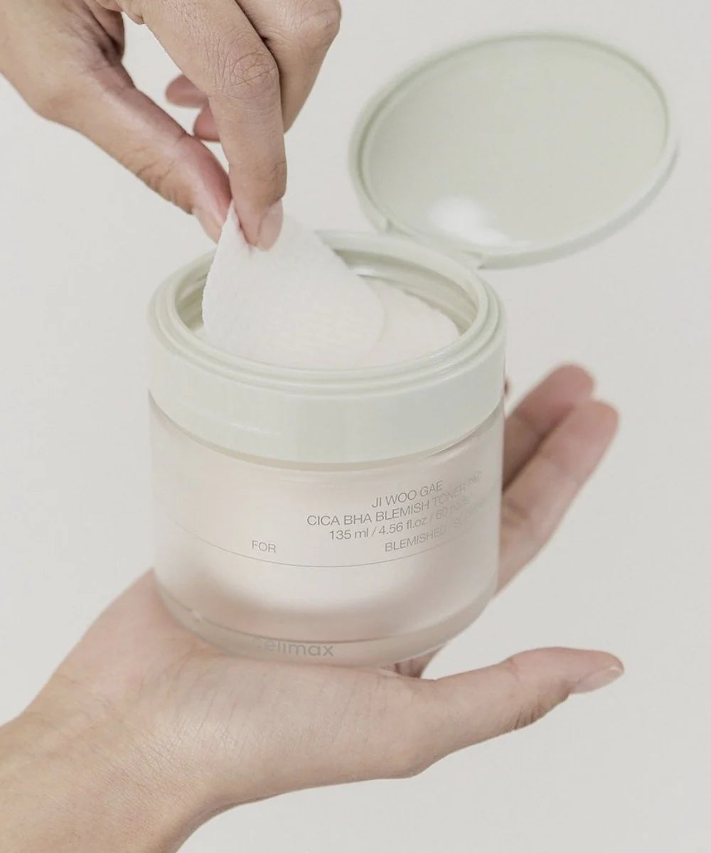 JIWOOGAE Cica BHA Blemish Toner Pad