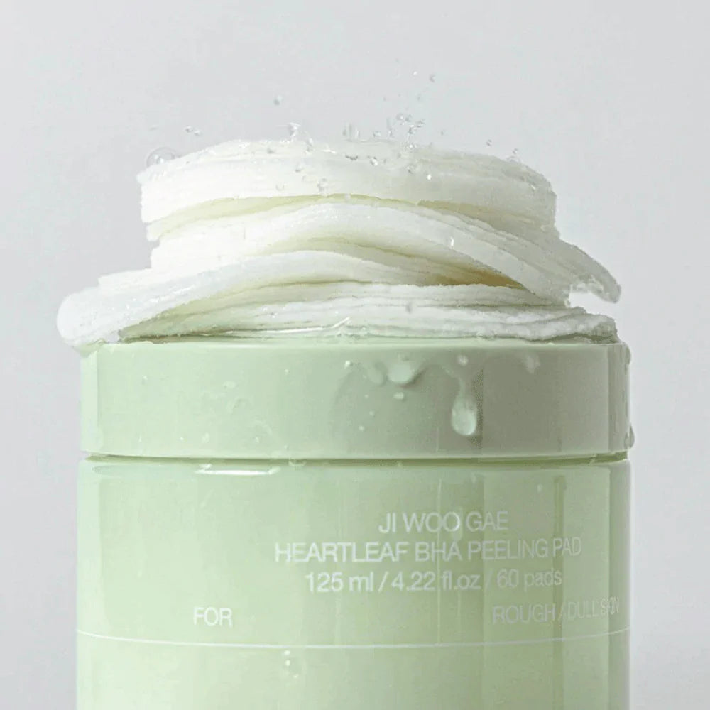 JIWOOGAE Heartleaf BHA Peeling Pad