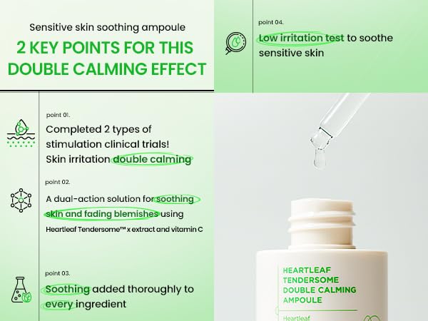 Heartleaf Tendersome Double Calming Ampoule