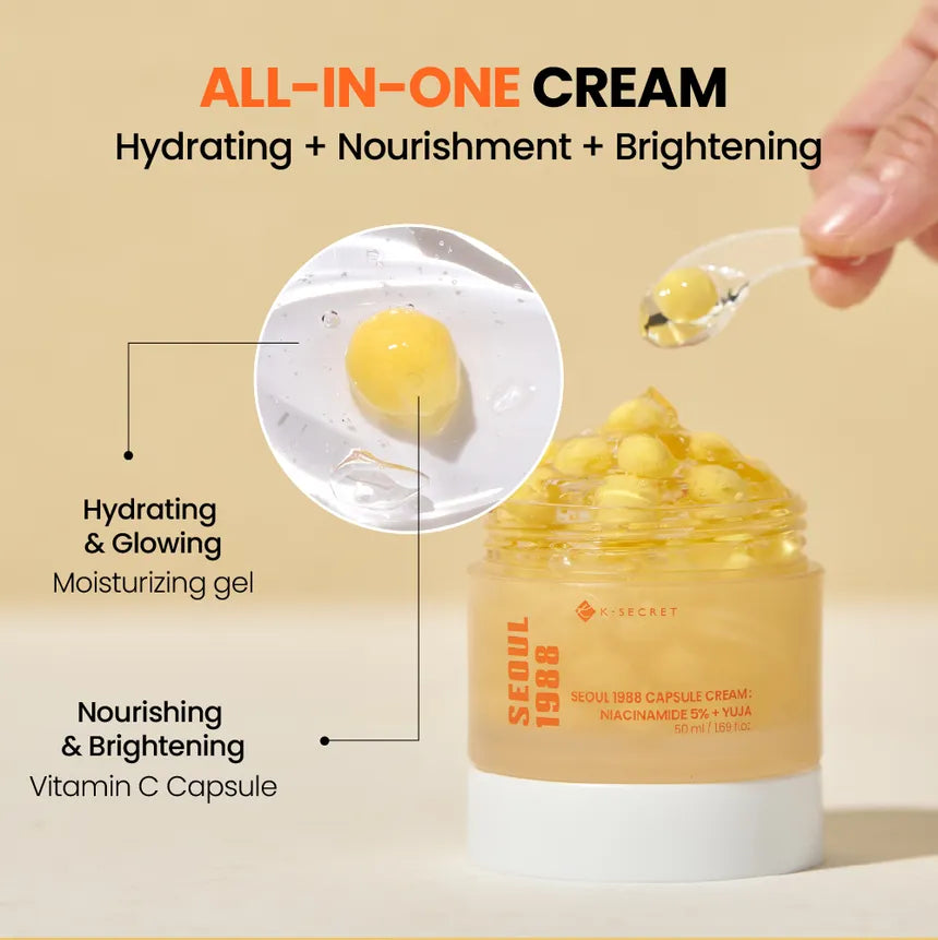 SEOUL 1988 Capsule Cream: Niacinamide 5% + Yuja