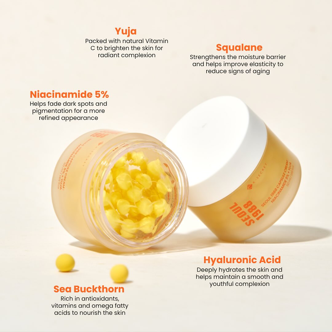SEOUL 1988 Capsule Cream: Niacinamide 5% + Yuja