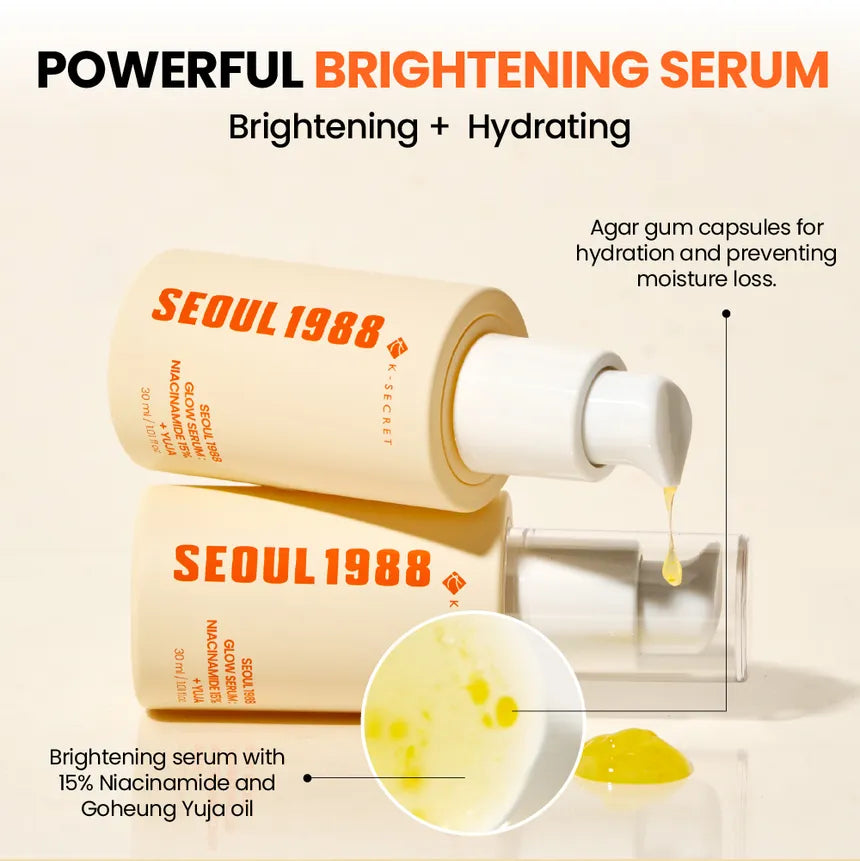 SEOUL 1988 Glow Serum: Niacinamide 15% + Yuja