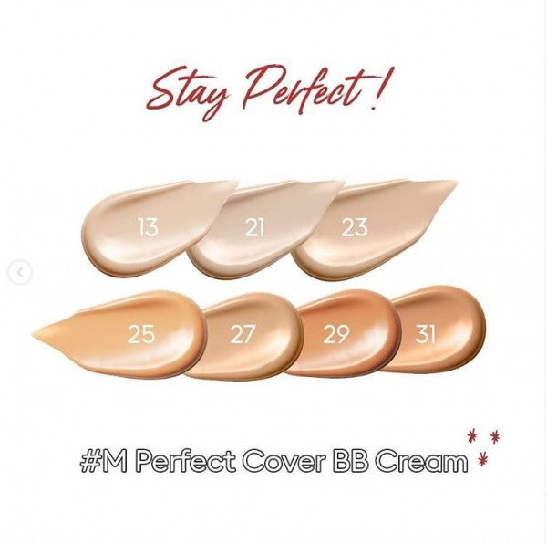 MISSHA - M Perfect Cover BB Cream - colours