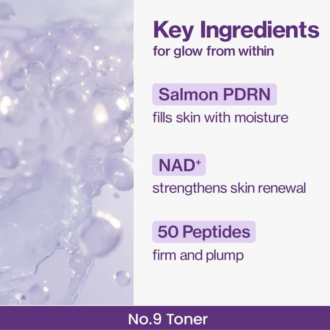 No.9 NAD+ PDRN Glow Boosting Toner
