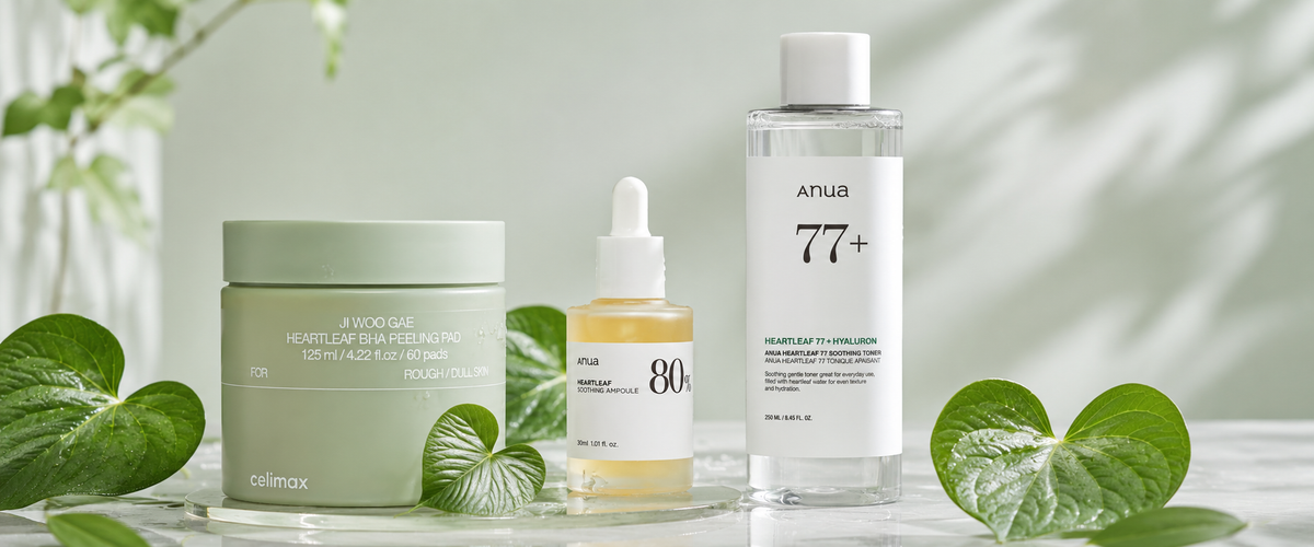 Was bewirkt Heartleaf bei zu Akne neigender Haut?
