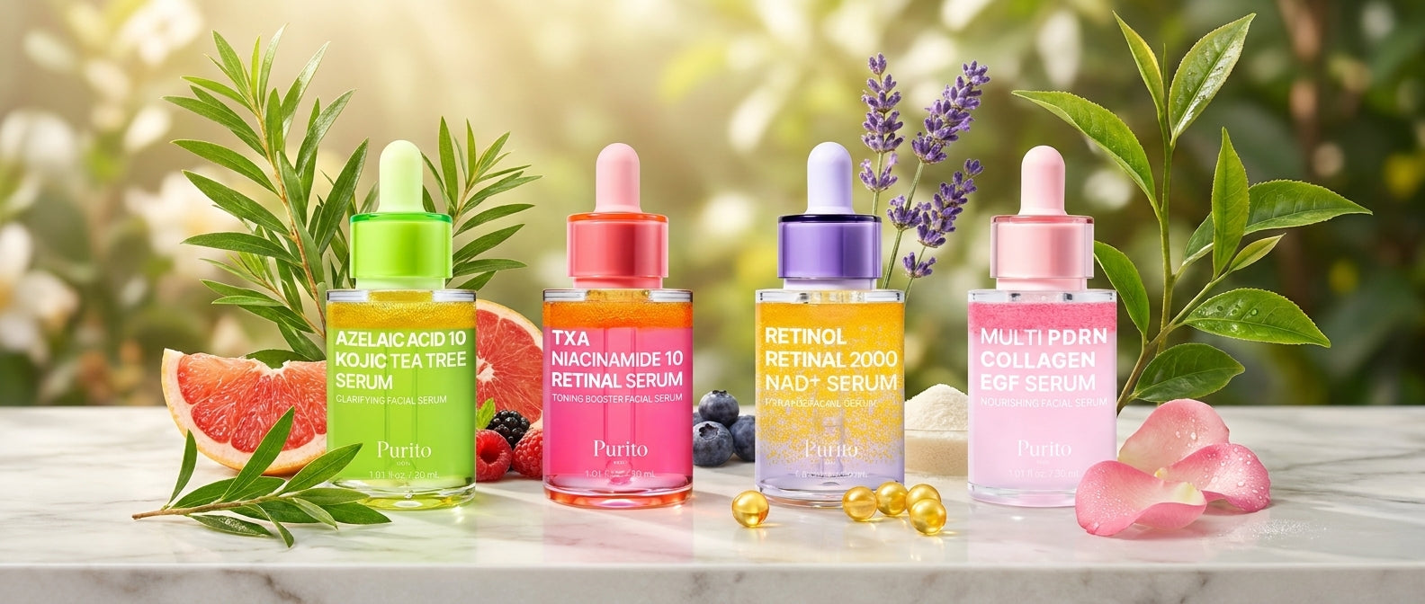 Von Akne bis Glass Skin: Das beste PURITO Serum finden