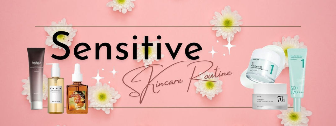Routine di skincare delicata per pelle sensibile