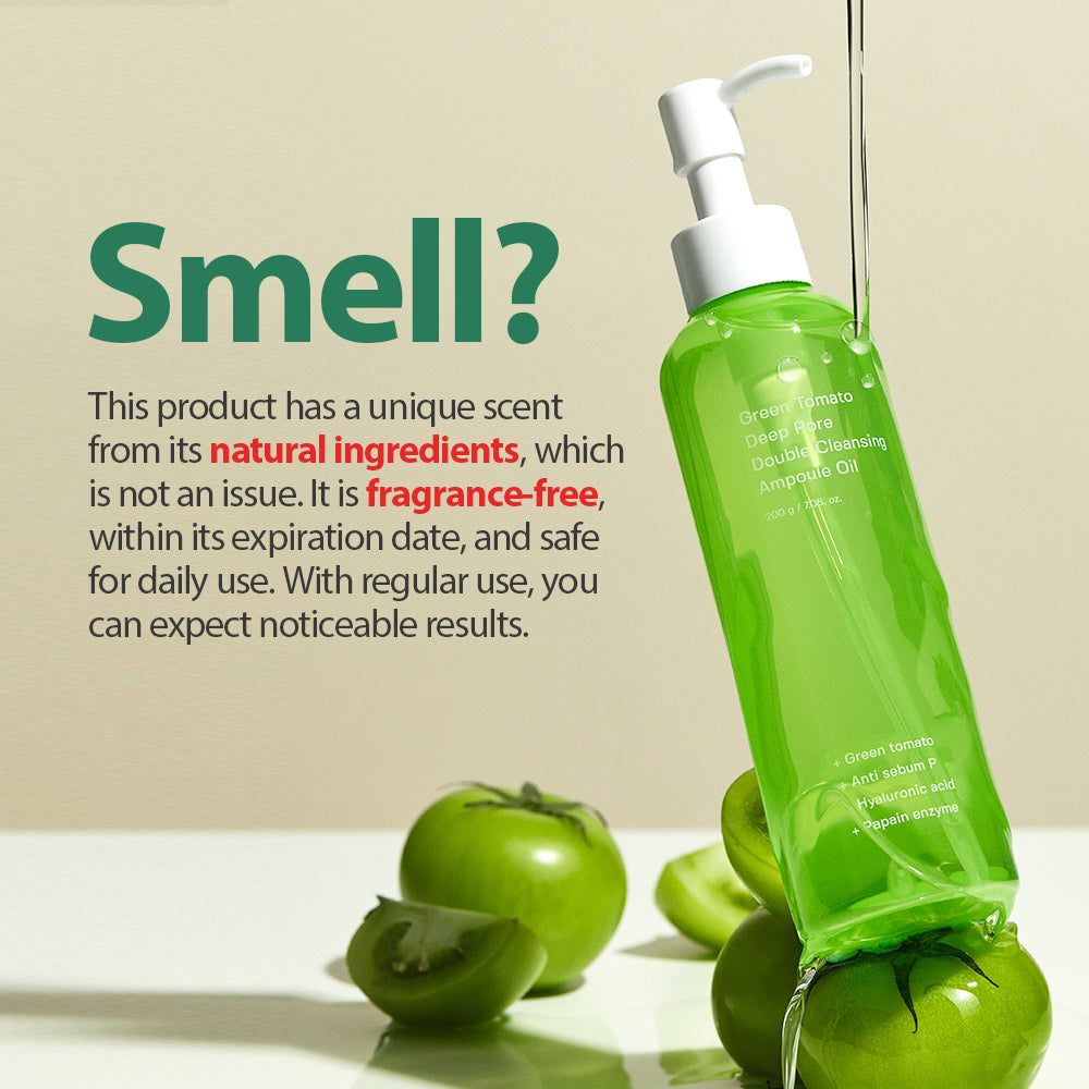 Green Tomato Deep Pore Double Cleansing Ampoule Oil [200g]