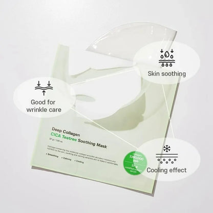 Deep Collagen Cica Teatree Soothing Mask [1 Sheet]