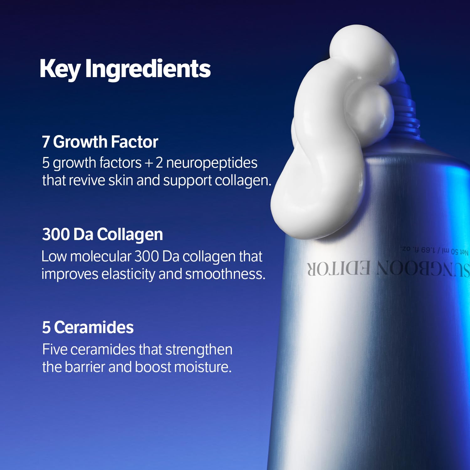 Deep Collagen 7GF Ceramide Crème de Nuit Barrière Avancée [50ml]