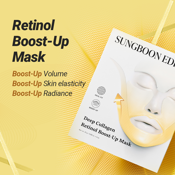 Deep Collagen Retinol Boost-Up Mask Set [25g x 4 Sheets]