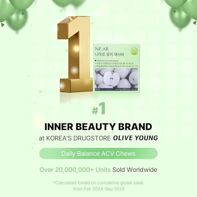 Daily Balance ACV Chews [1700mg x 28 Tablets]
