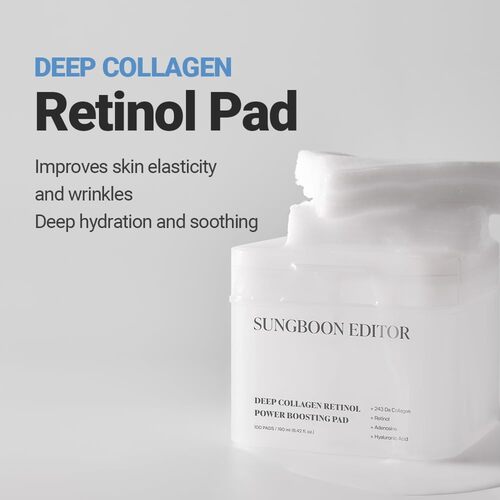 Deep Collagen Retinol Power Boosting Pad [100 Pads]