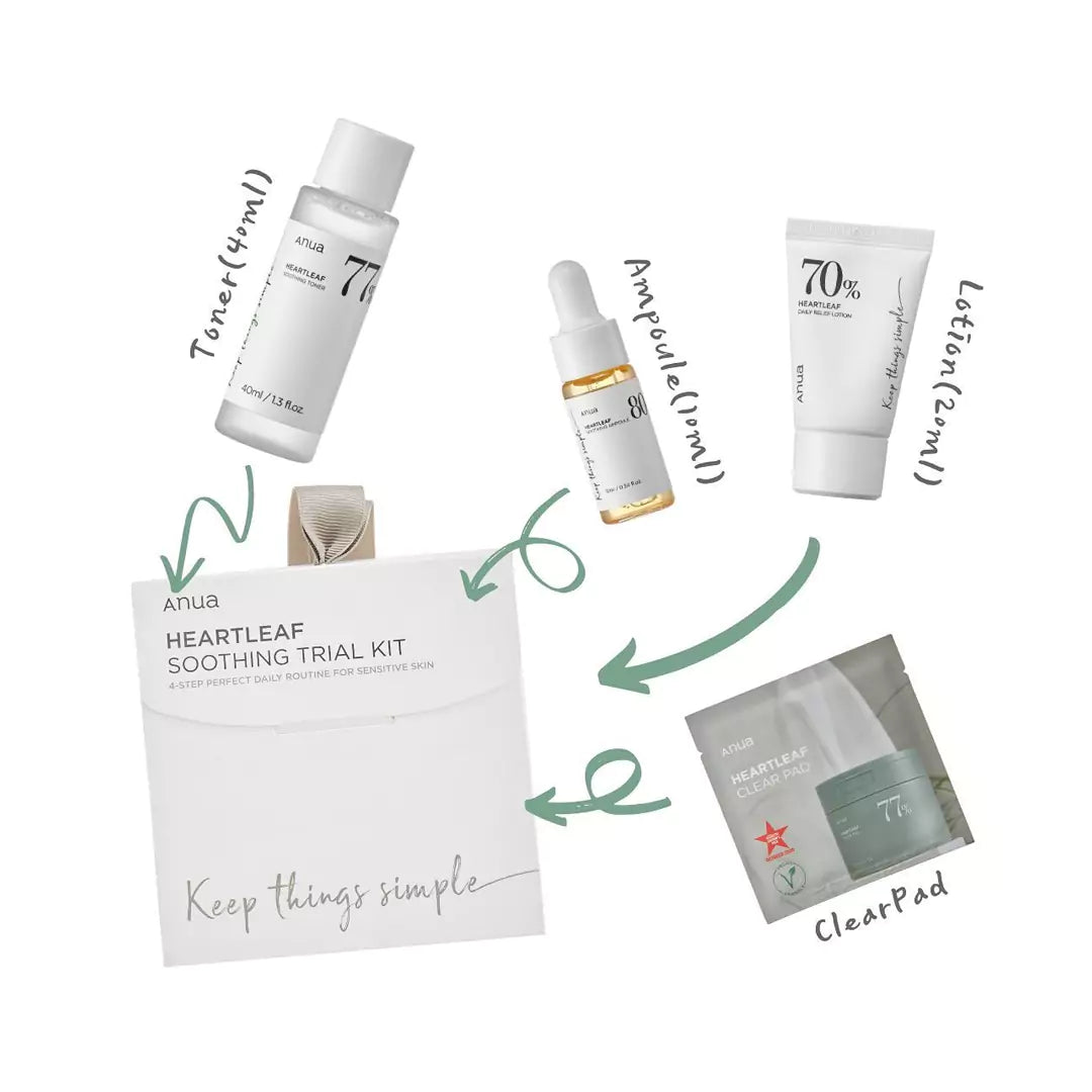Heartleaf Soothing Trial Kit [4 Pcs]