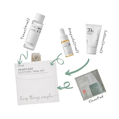 Heartleaf Soothing Trial Kit [4 Pcs]