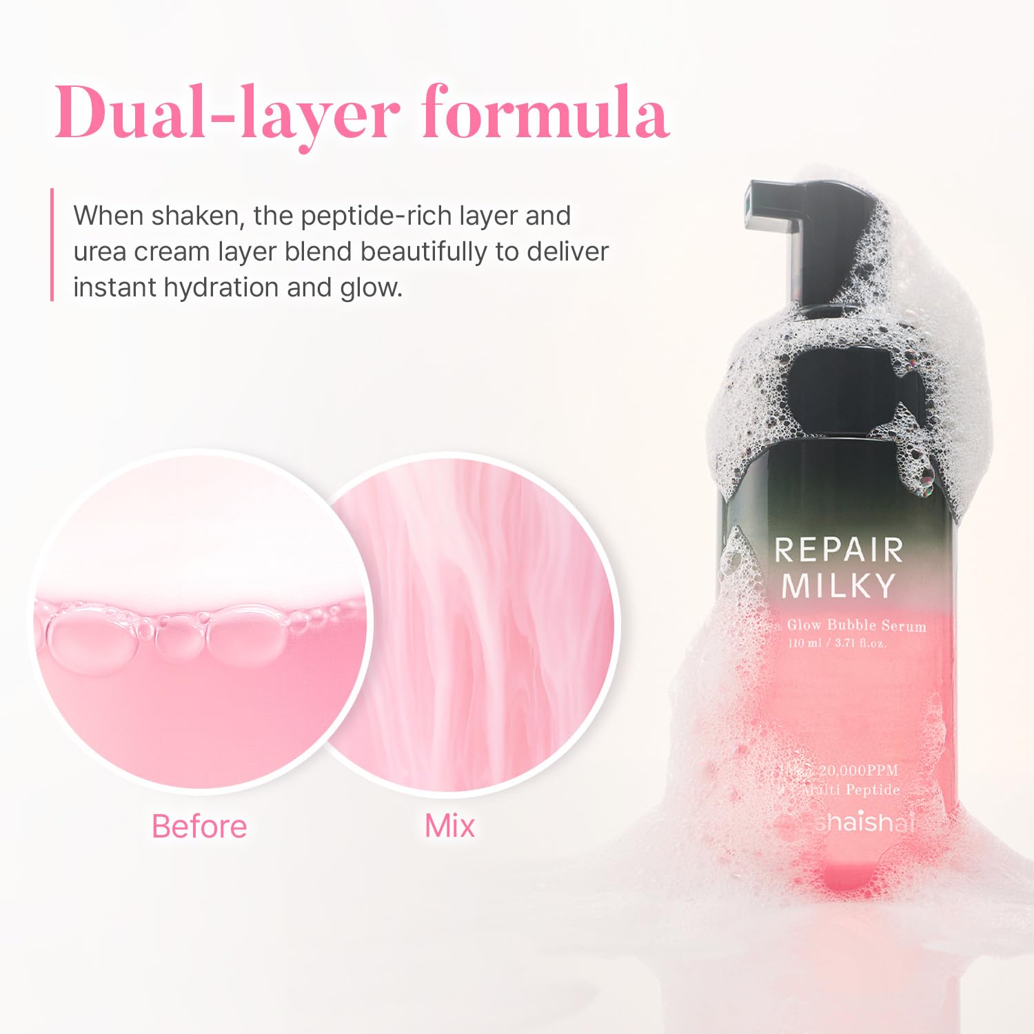 Repair Milky Urea Glow Bubble Serum [110ml]