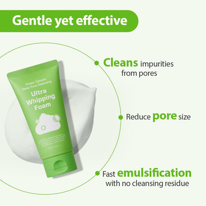 Green Tomato Deep Pore Cleansing Ultra Whipping Foam [120g]
