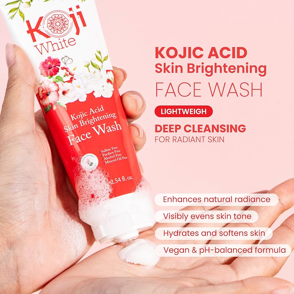 KOJI WHITE Kojic Acid Brightening Face Wash [75g]