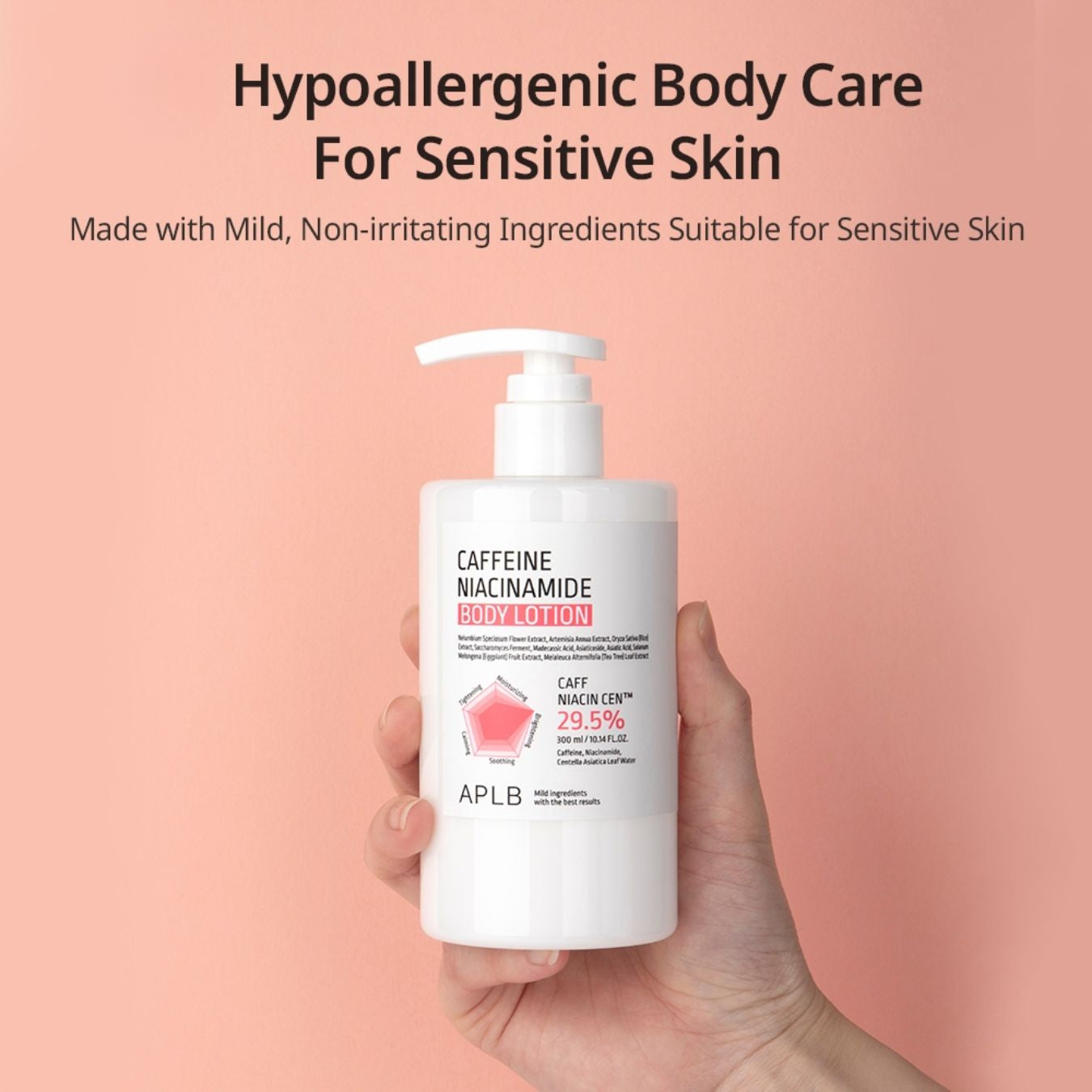 Lotion corporelle à la caféine et au niacinamide [300 ml]