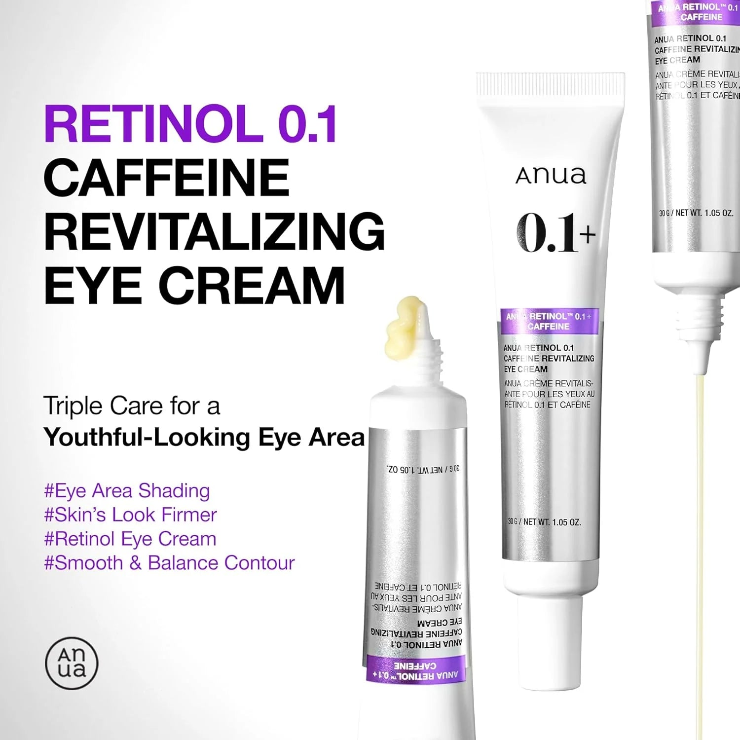 Retinol 0.1 Caffeine Revitalizing Eye Cream [30g]