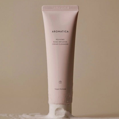 [AROMATICA] Reviving Rose Infusion Cream Cleanser [145g]