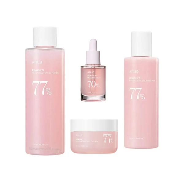 Anua 77+ Peach Niacin セット Anua Peach Hydrating & Brightening Set