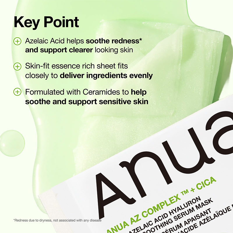 Azelaic Acid Hyaluron Redness Soothing Serum Mask [23ml]