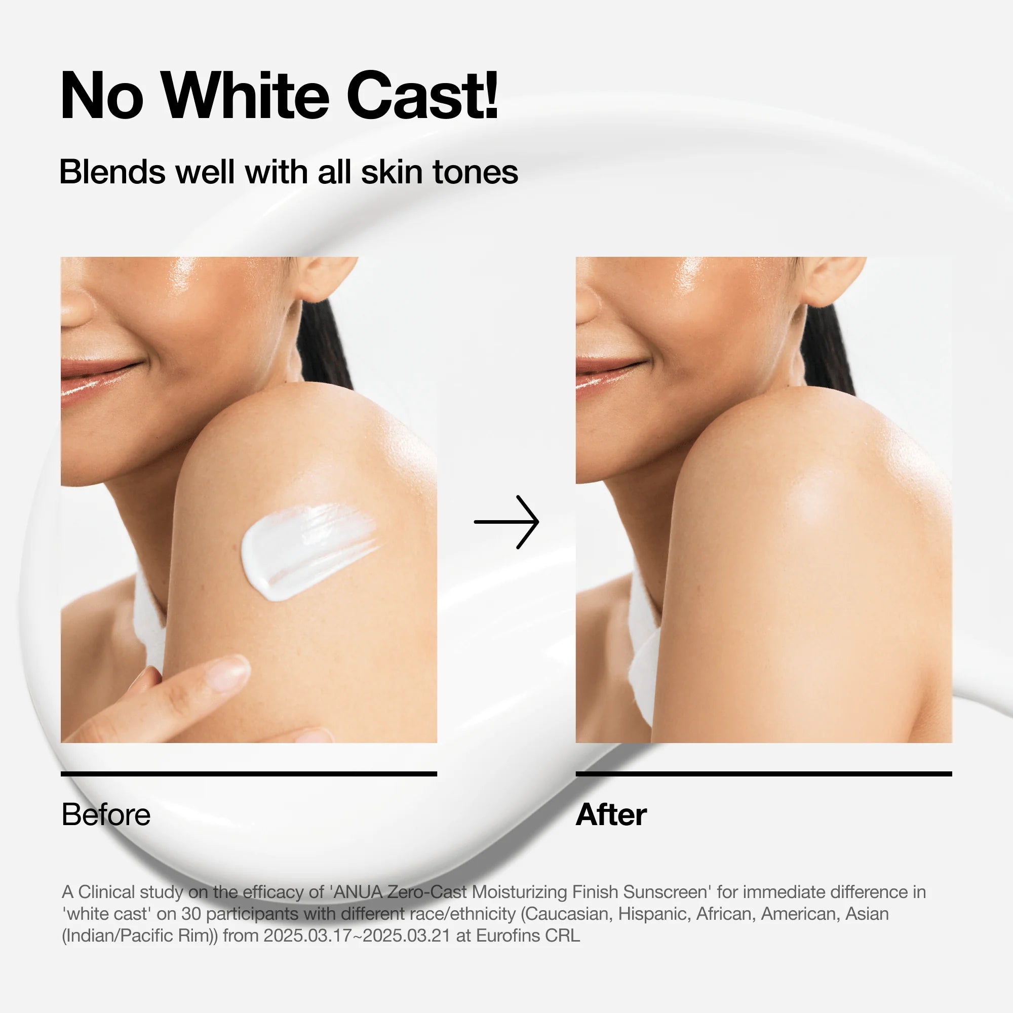 [Anua] Zero-Cast Moisturizing Finish Sunscreen [50ml]