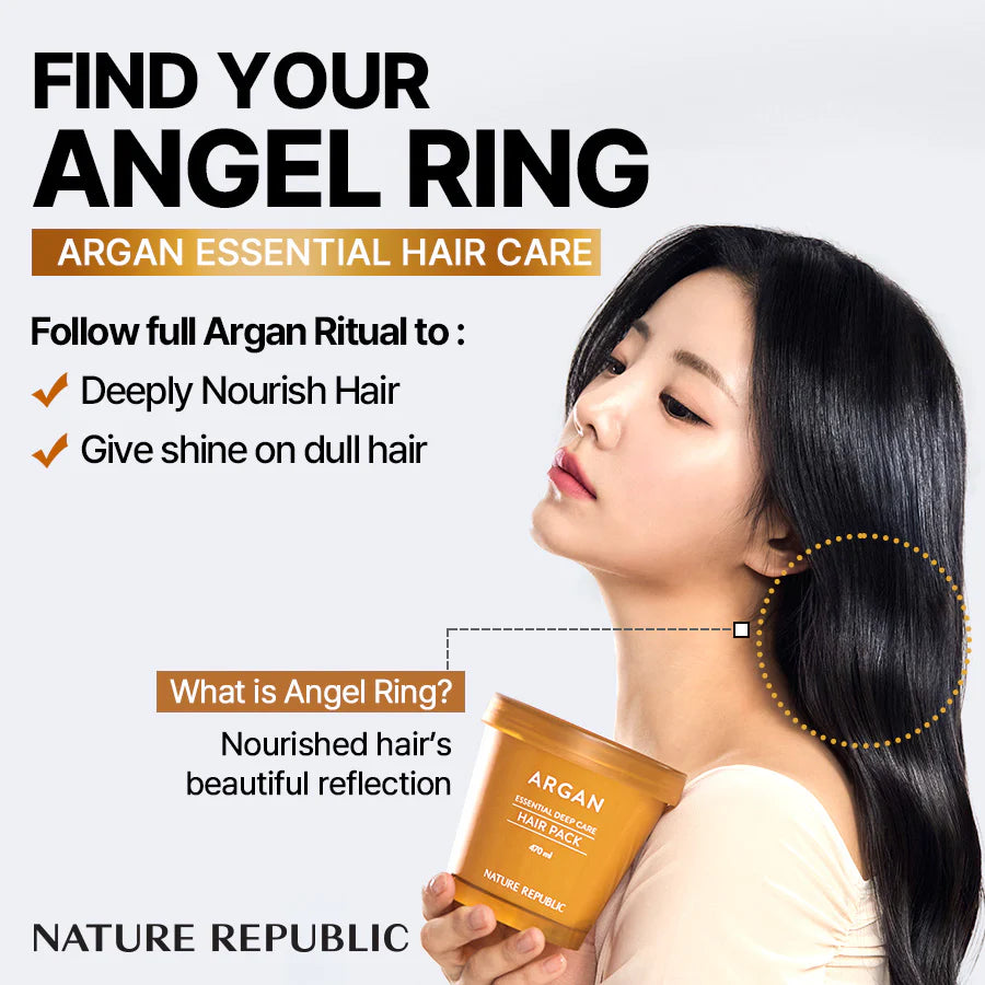 Argan Essential Deep Care Hair Pack [200ml]