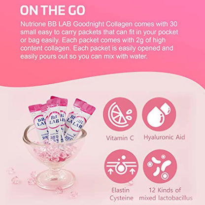 BB LAB Goodnight Collagen Faible Poids Moléculaire [2g x 30 Sticks]