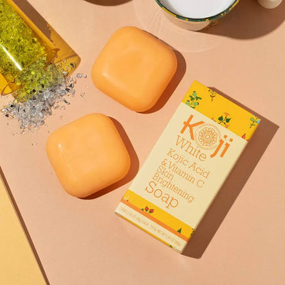 KOJI WHITE Kojic Acid &amp; Vitamin C Brightening Soap [2x80g]
